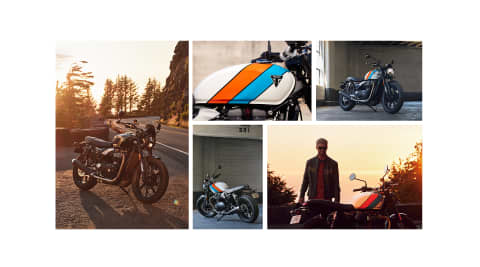 A montage of images of Triumph's new Speed Twin 900