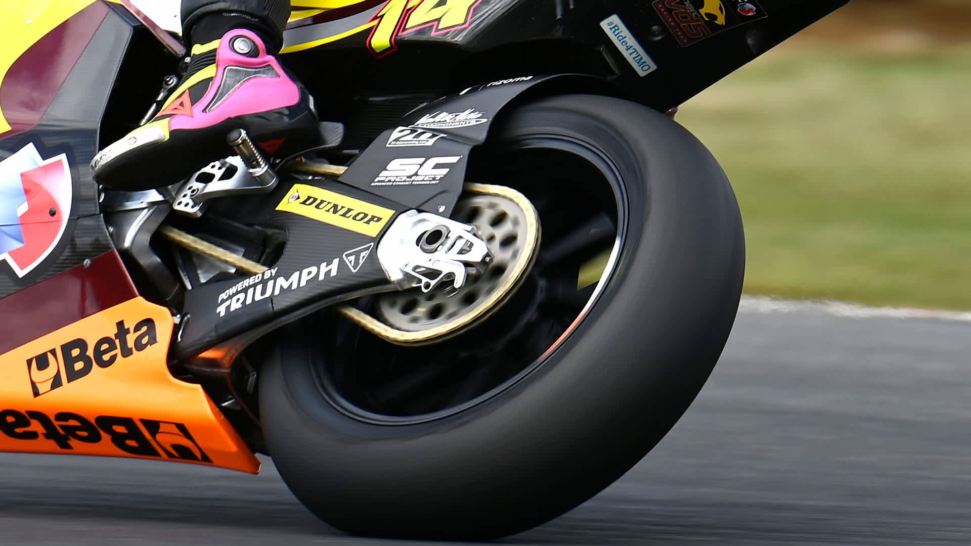 Moto2™ race with Triumph Motorcycles Engines