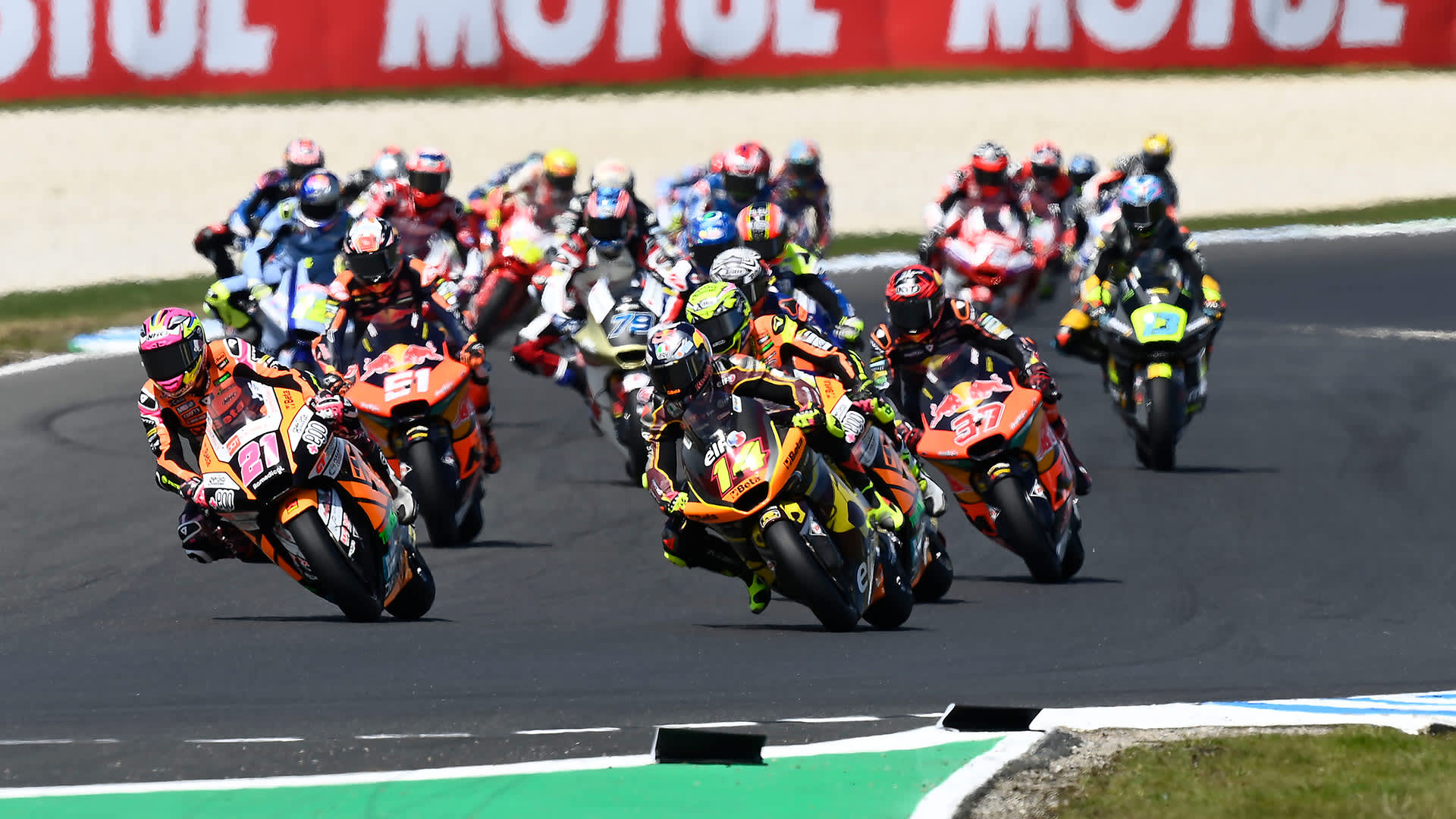 Moto2™ race with Triumph Motorcycles Engines