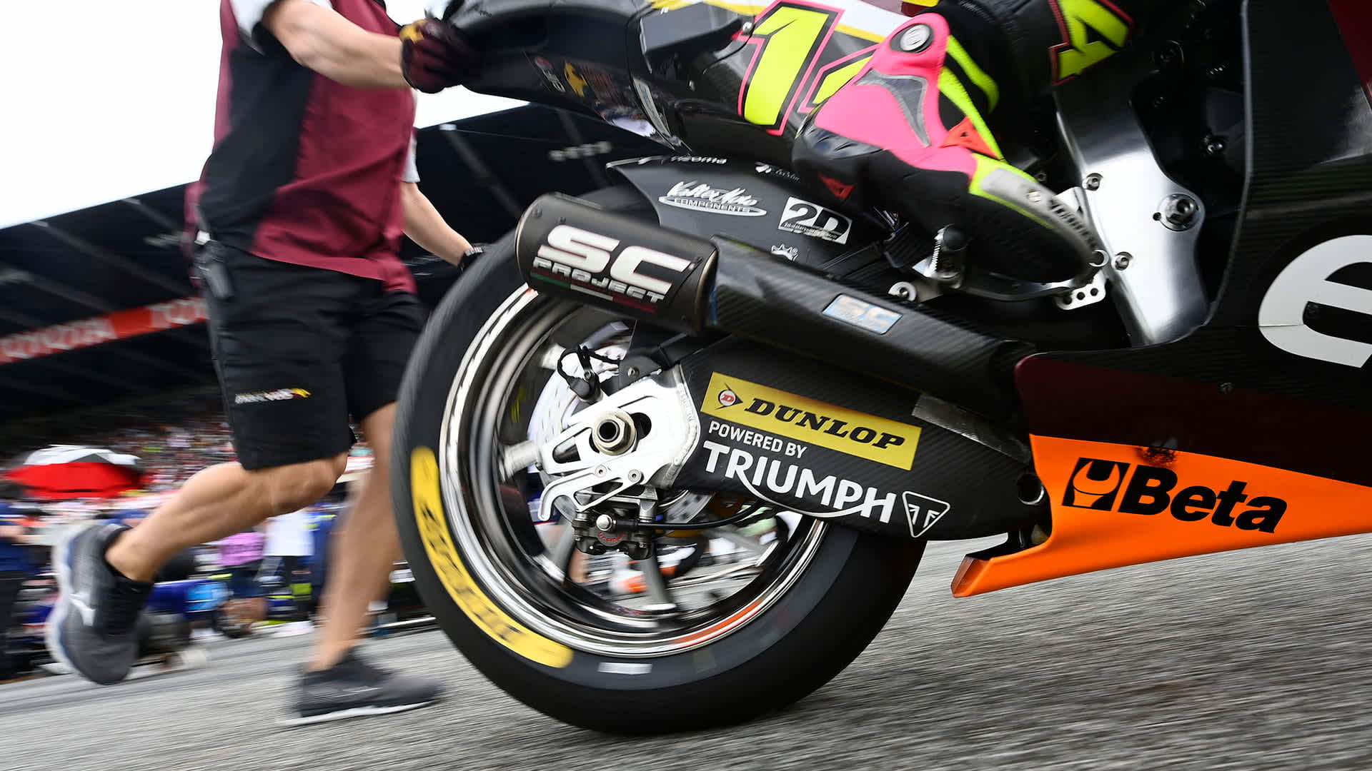 Moto2™ race with Triumph Motorcycles Engines