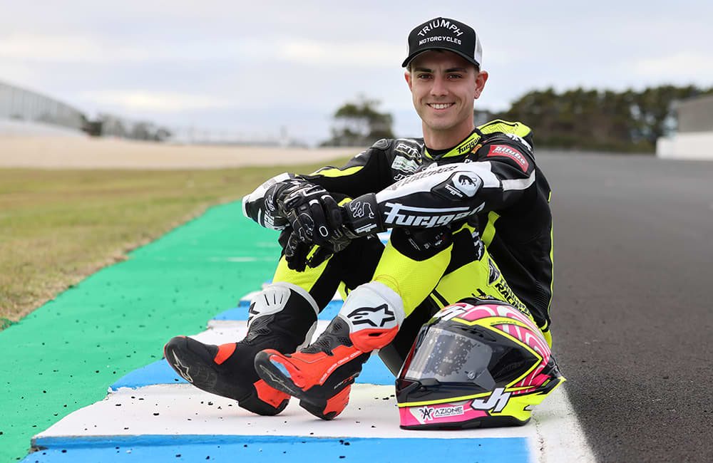 PTR Triumph rider TOM BOOTH-AMOS