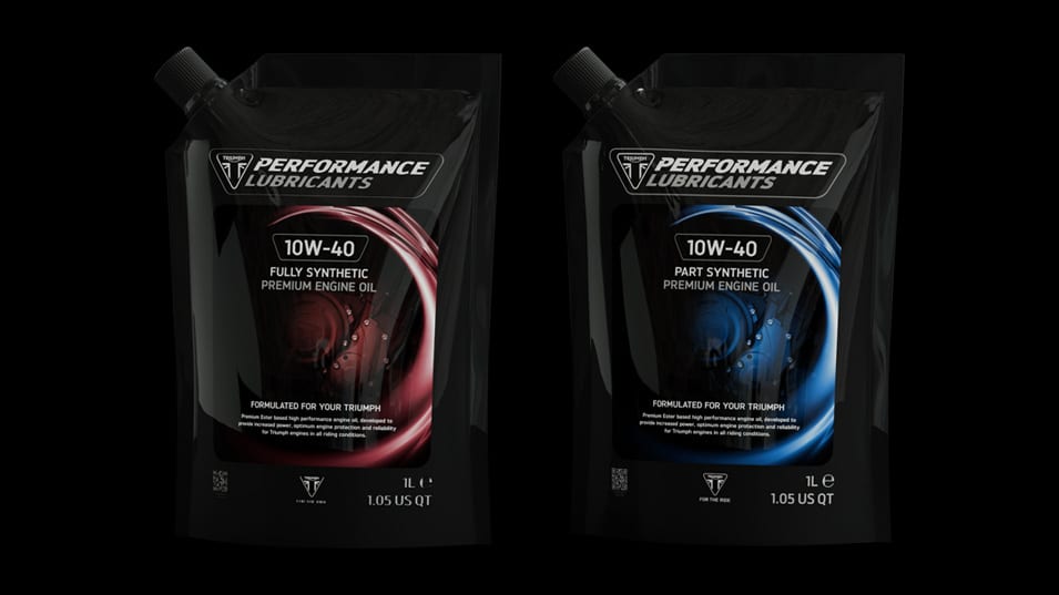Triumph Performance Lubricants 10W-40 fully and partly synthetic premium engine oil