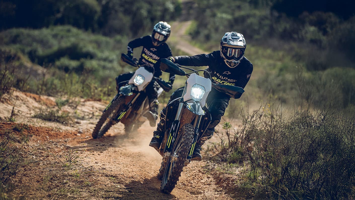 Triumph TF 250-E and TF 450-E Riding Shot