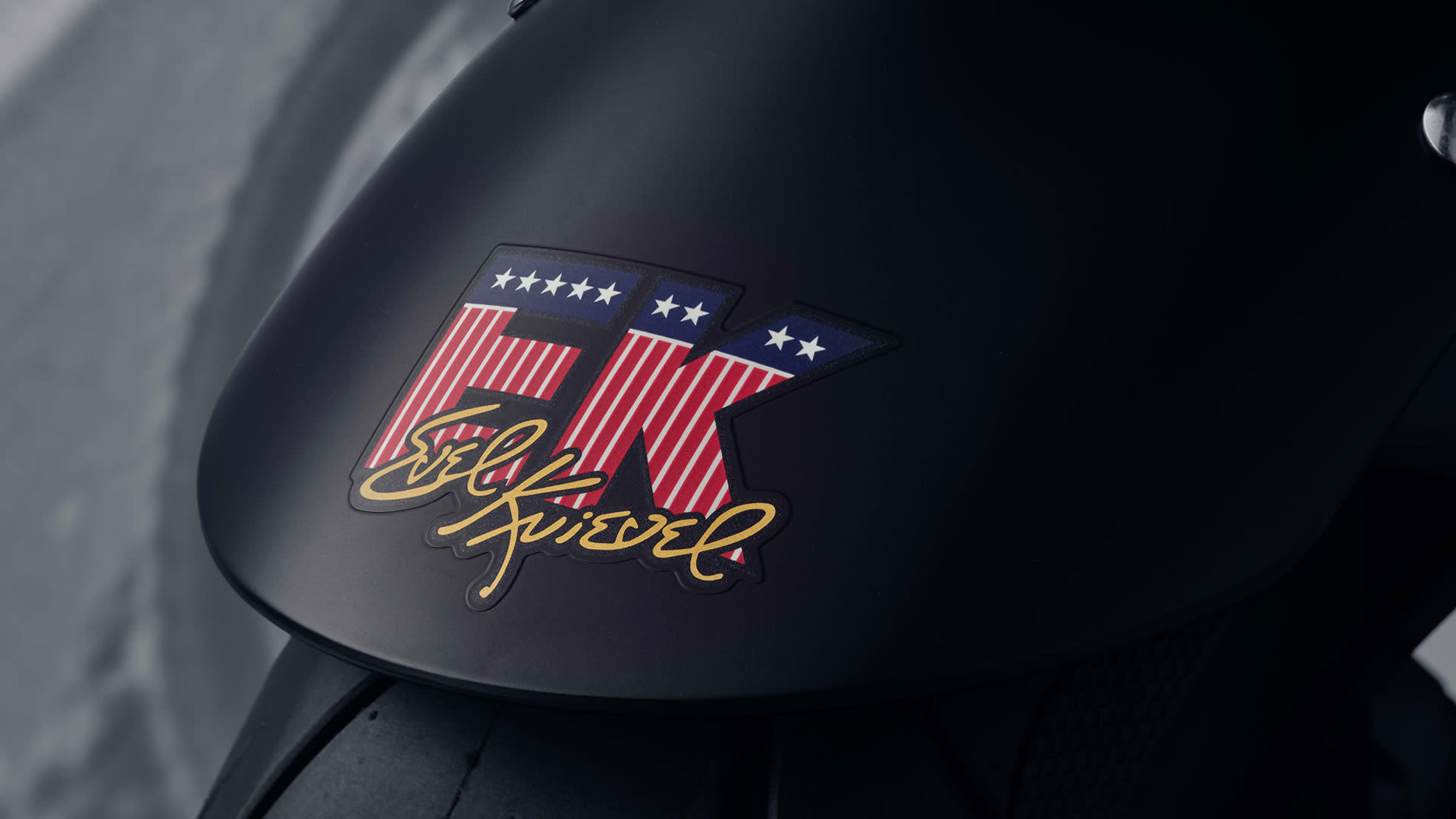 Triumph Rocket 3 Evel Knievel Edition mudguard