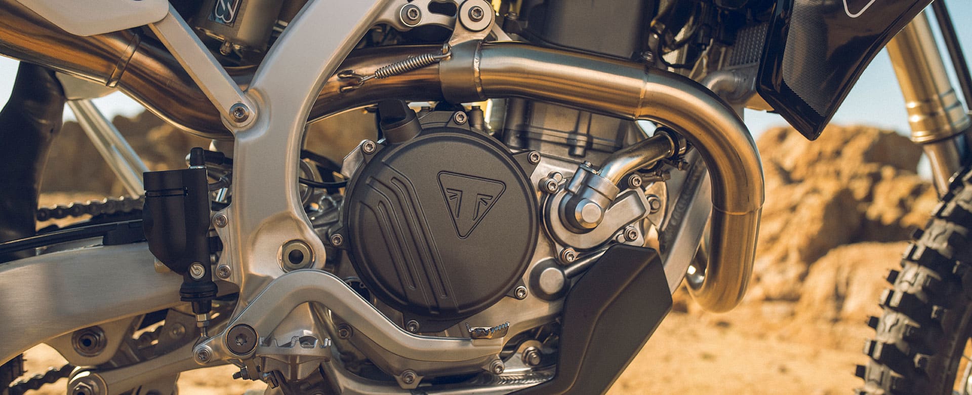 Triumph TF 450-E engine close up