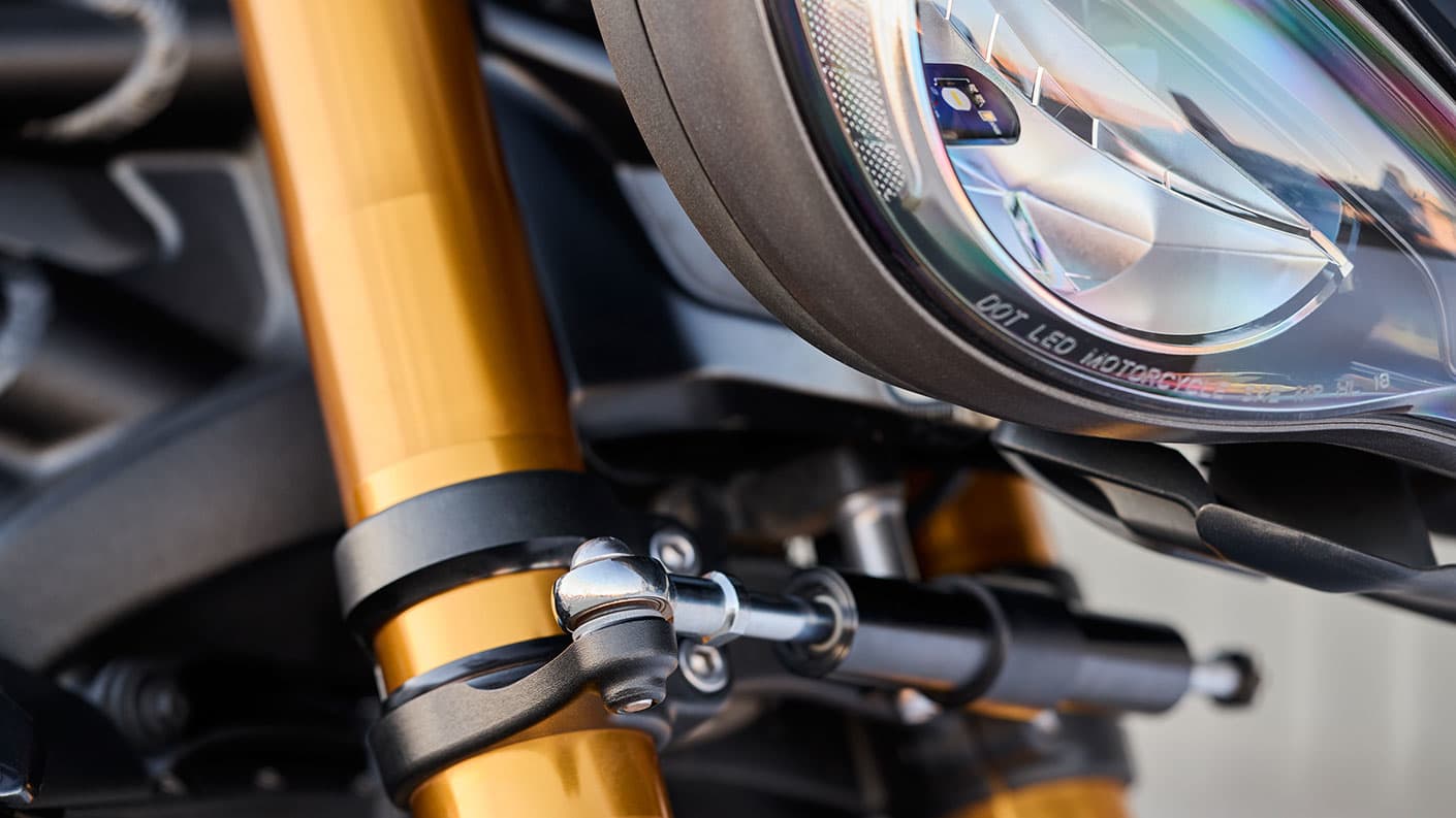 Speed Triple RS 2025 adjustable steering damper