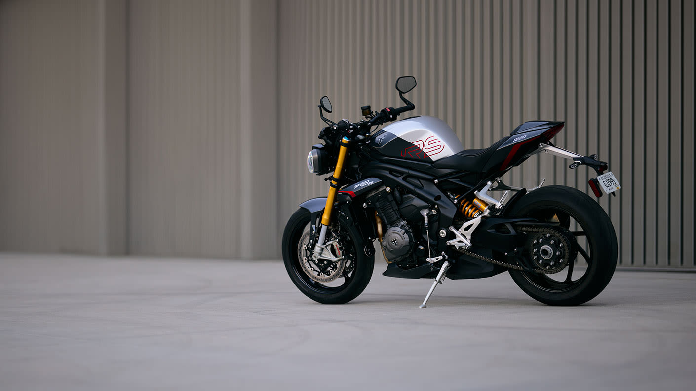 Triumph Speed Triple 1200 RS side on static shot