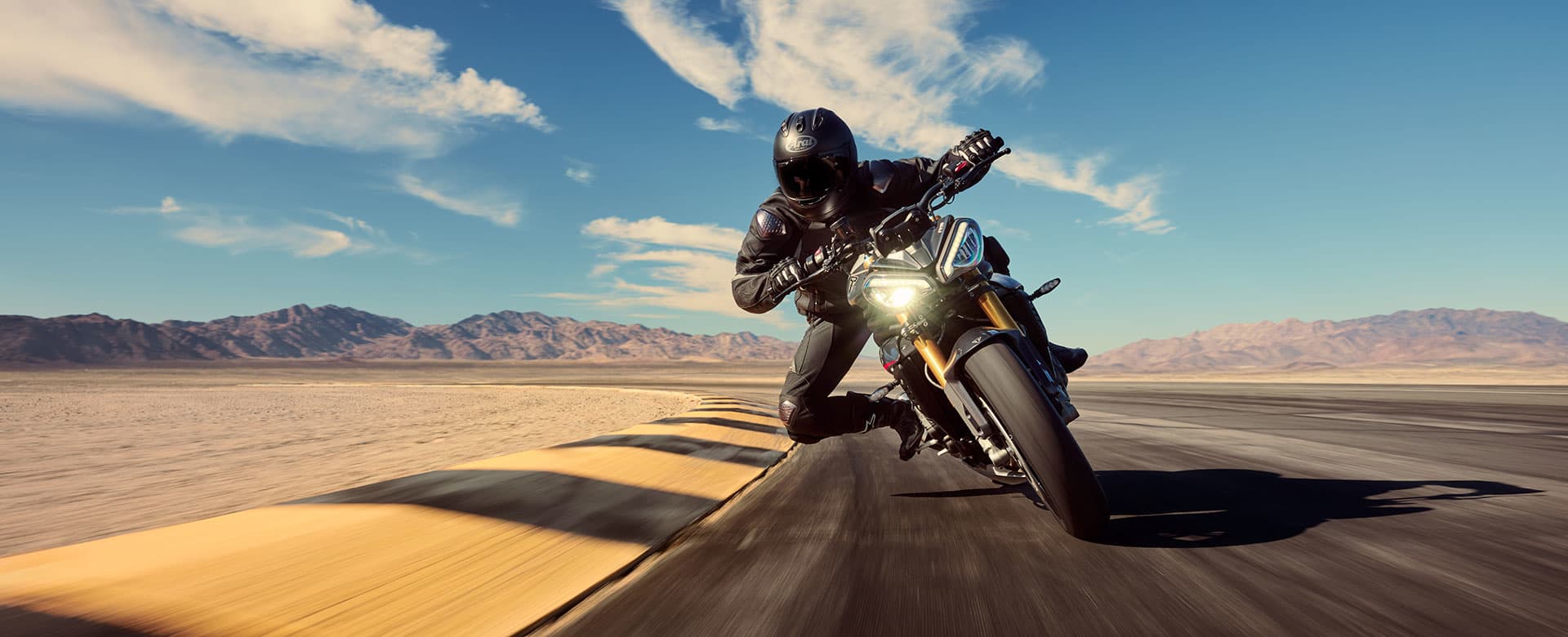 Triumph Speed Triple 1200 RS on the race track