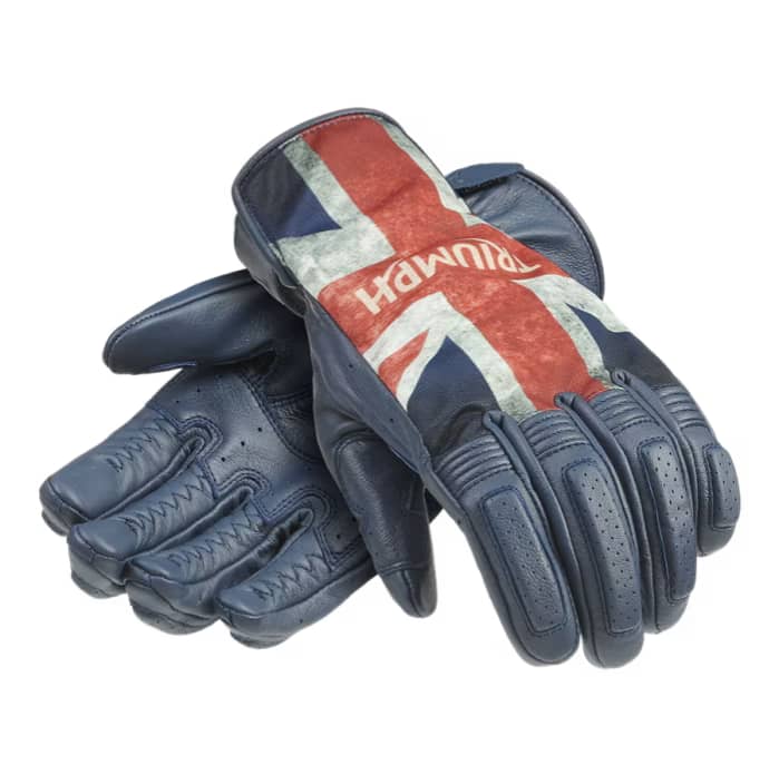 Triumph Motorcycles Clothing Riderwear - Union Jack Flag Leather Gloves