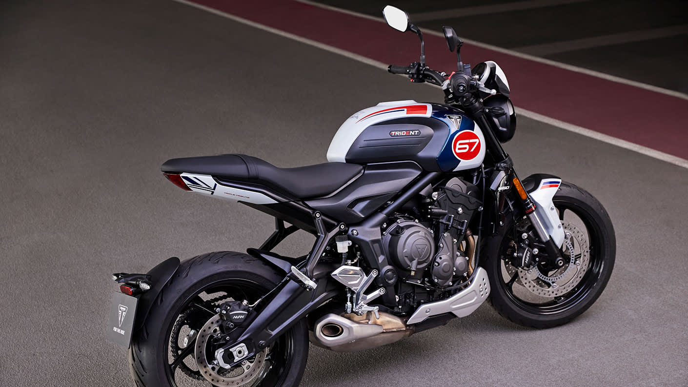 The New Trident 660 Triple Tribute Edition side shot