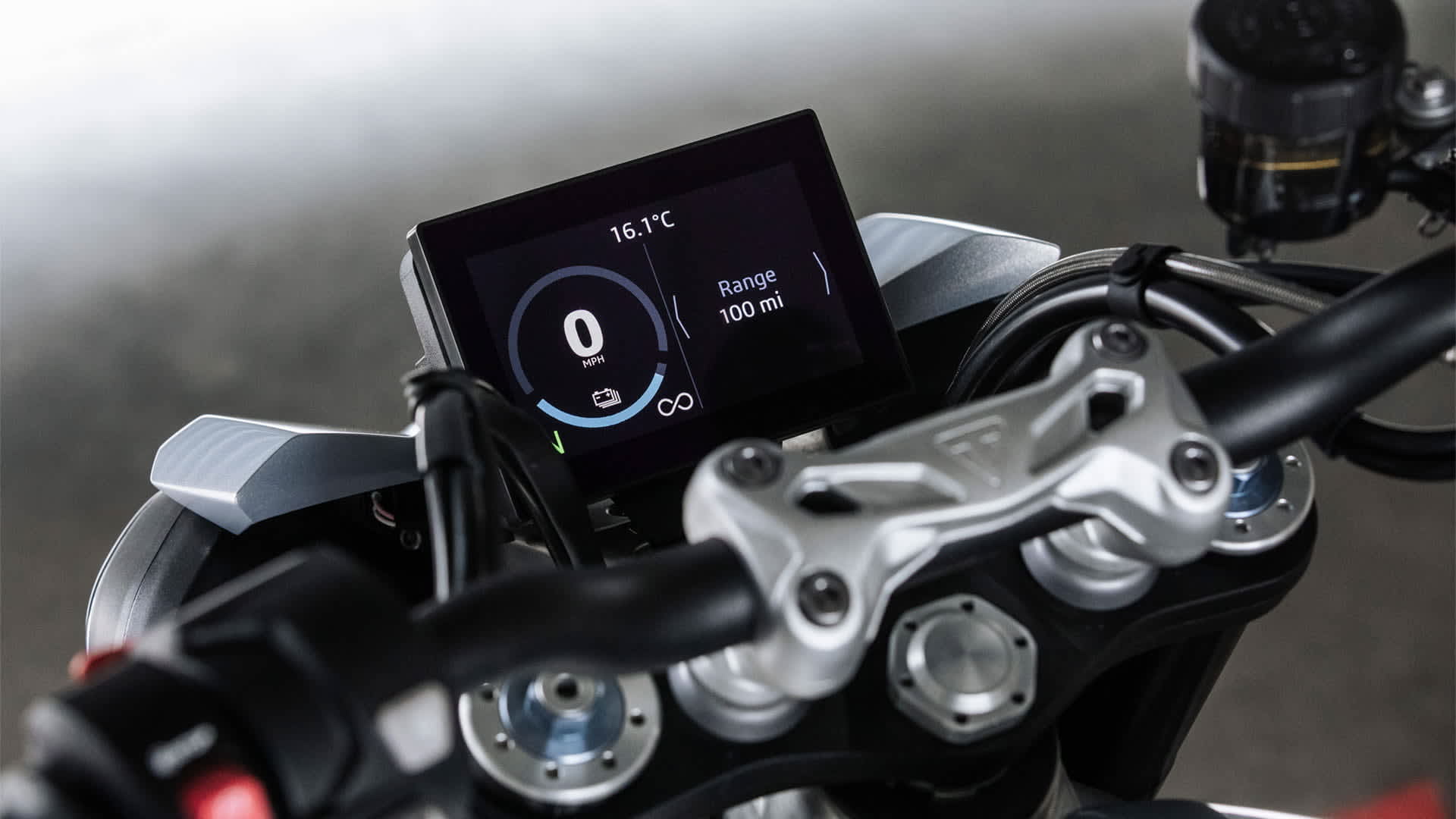 Triumph TE-1 Project final prototype digital instruments