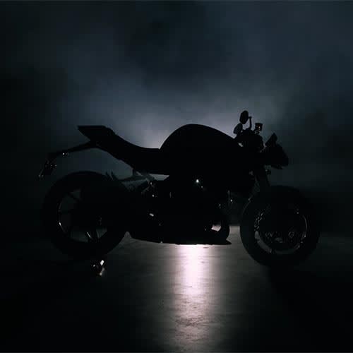 Tease image of Triumph's latest model