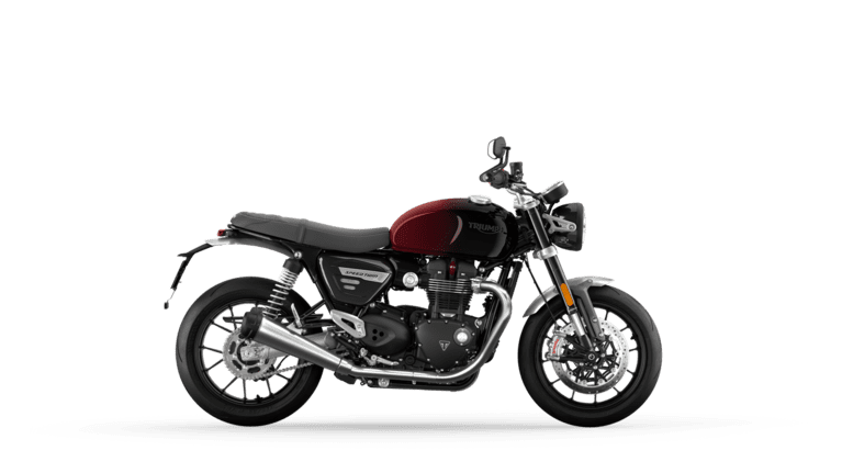 Triumph MY24 Speed Twin Phantom Red and Silver Red