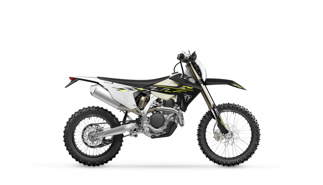 Triumph TF 450-E right hand side in Jet Black