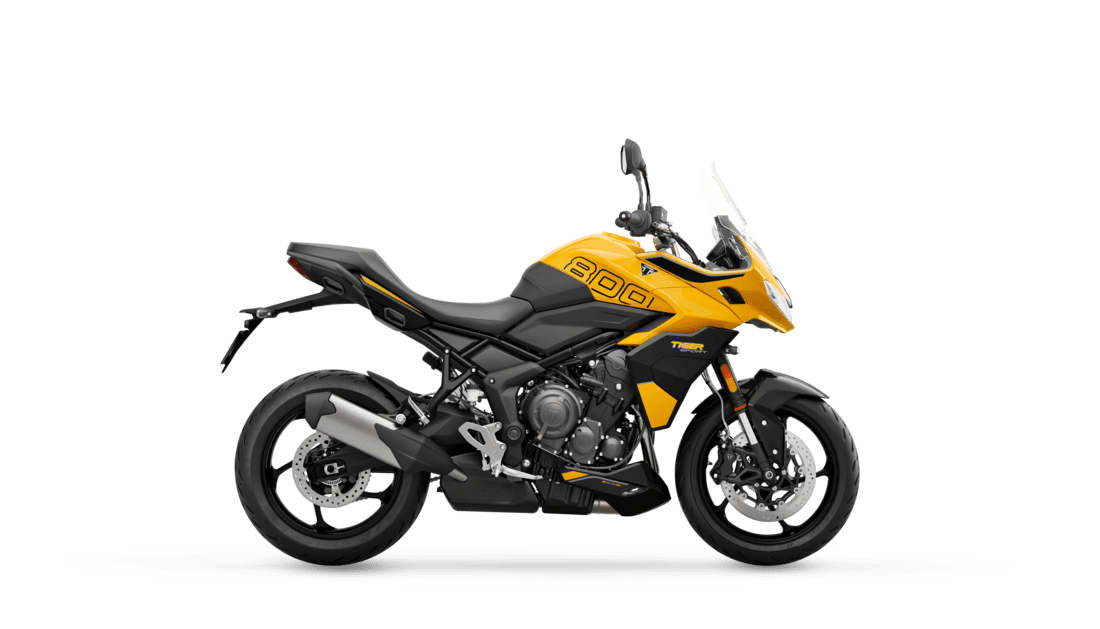 Triumph Tiger Sport 800 in Cosmic Yellow right hand side